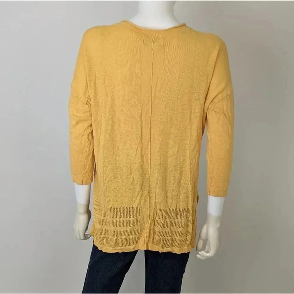 Rachel Zoe Yellow Knit Sweater XL - Picture 3 of 6